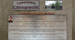 Desktop Screenshot of lowensteinchiropractic.com