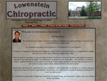 Tablet Screenshot of lowensteinchiropractic.com